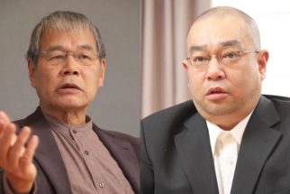 ジャーナリストの溝口敦氏（左）とフリーライターの鈴木智彦氏