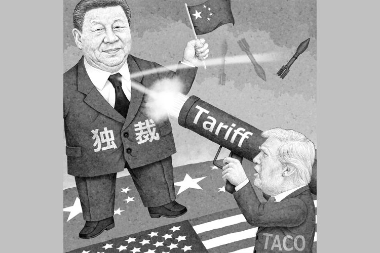 米中関係はこれからどうなる？（イラスト／井川泰年）