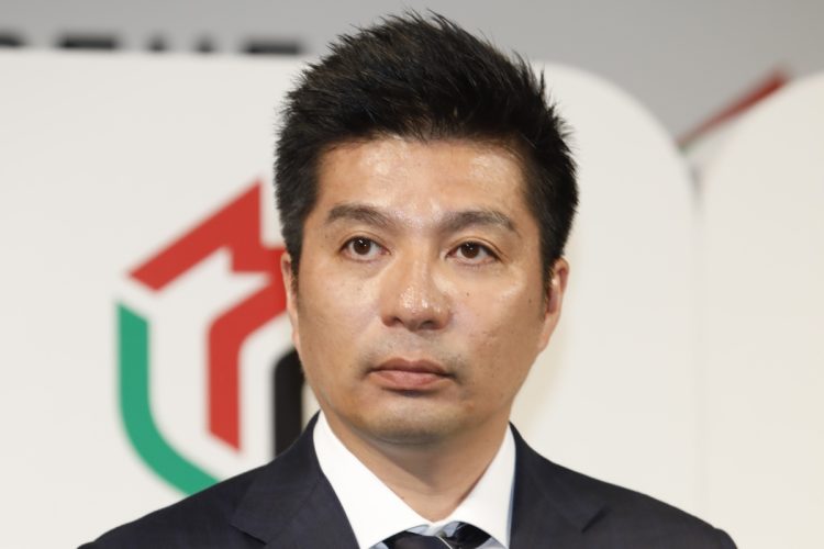 勝負師としての顔を見せる藤田晋氏（時事通信フォト）