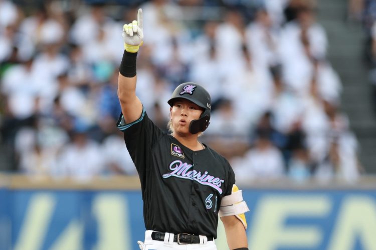 打者の“良コスパ”1位はロッテの2020年育成ドラフト3位の山本大斗（時事通信フォト）