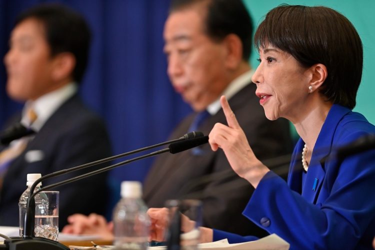 選挙で信を問うた高市早苗首相（時事通信フォト）