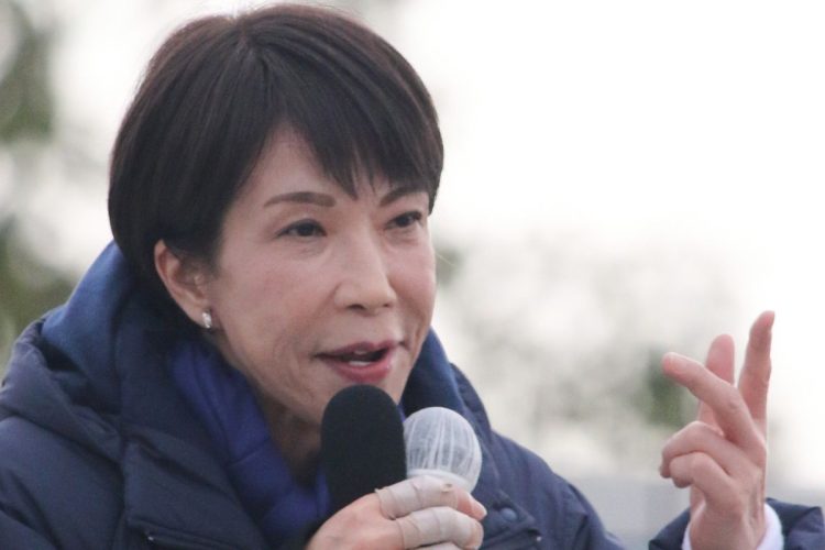 高市自民が議席を伸ばしそうだと各種情勢調査で報じられている（時事通信フォト）