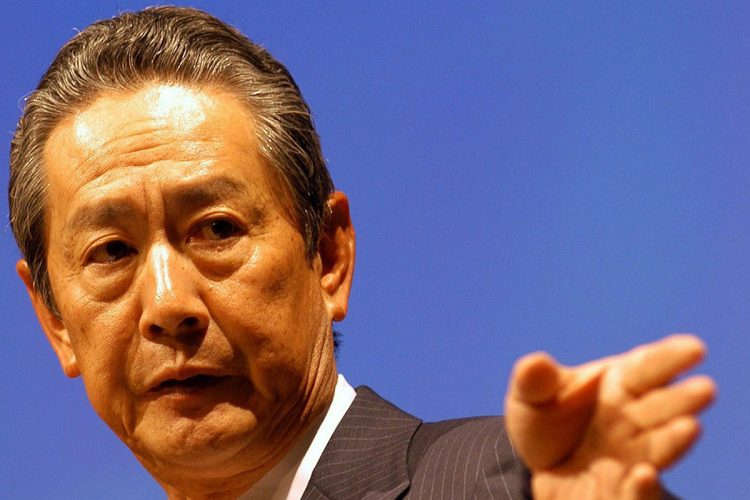 創業来初のサラリーマン社長となった出井伸之氏（時事通信フォト）