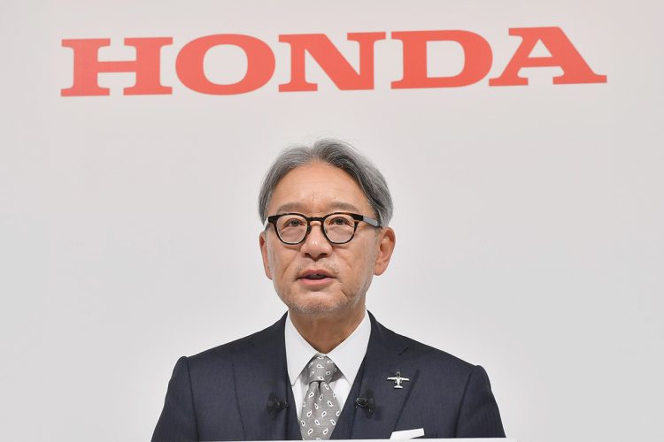 将来展望が見えづらい状況に（本田技研工業の三部敏宏・社長／時事通信フォト）