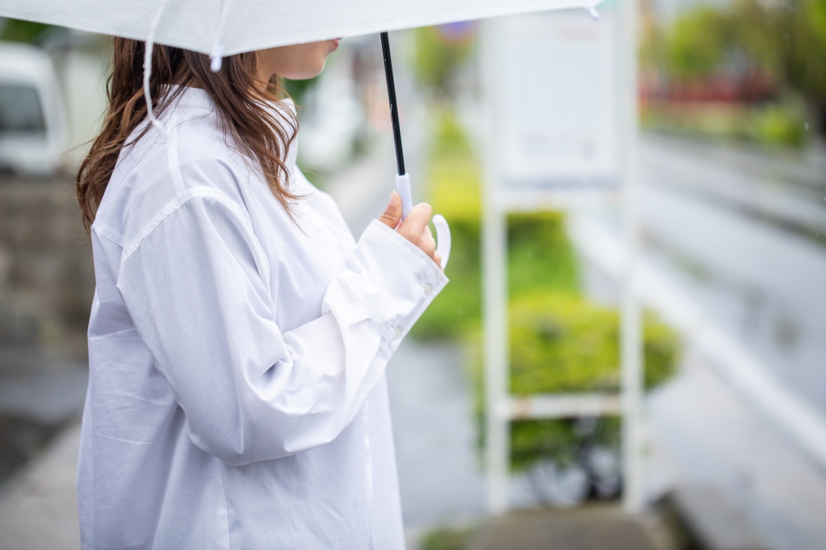 豪雨なのに出勤を命じられた…(イメージ)
